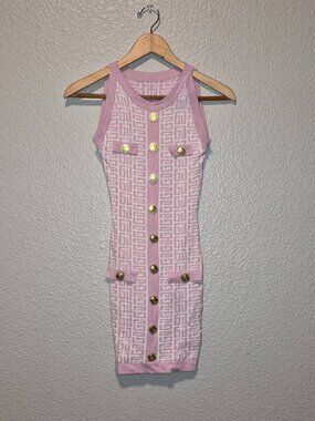 Immodel By HWA Womens Mini Dress W/ Gold Buttons Size: Small